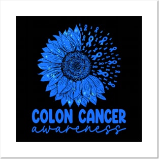 We Wear Blue Colon Cancer Awareness Posters and Art